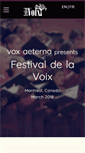 Mobile Screenshot of festivaldelavoix.com