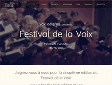 Tablet Screenshot of festivaldelavoix.com